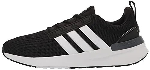 adidas Men's Racer TR21 Trail Running Shoe, Black/White/Core Black, 11
