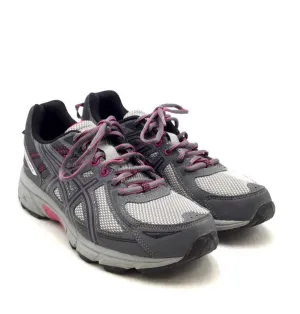 Asics Women's GEL-Venture 6 T7G6N Gray Low-Top Lace-Up Running Shoes - Size 9.5