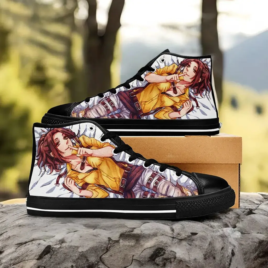 Attack on Titan Hange Zoe Shoes High Tops Sneakers for Kids and Adults