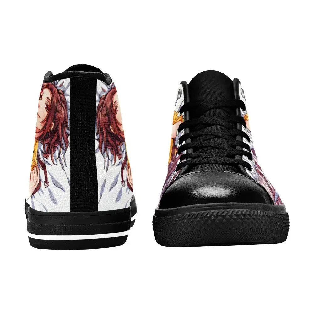 Attack on Titan Hange Zoe Shoes High Tops Sneakers for Kids and Adults