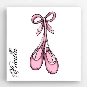 Ballet Shoes Kids Personalized Canvas