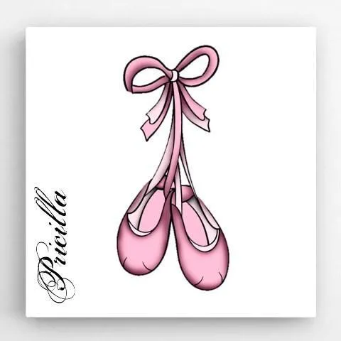 Ballet Shoes Kids Personalized Canvas