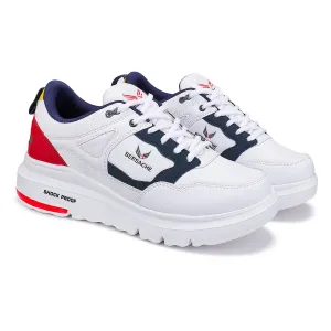 Bersache Lightweight Sports Running Shoes For Men White-7052