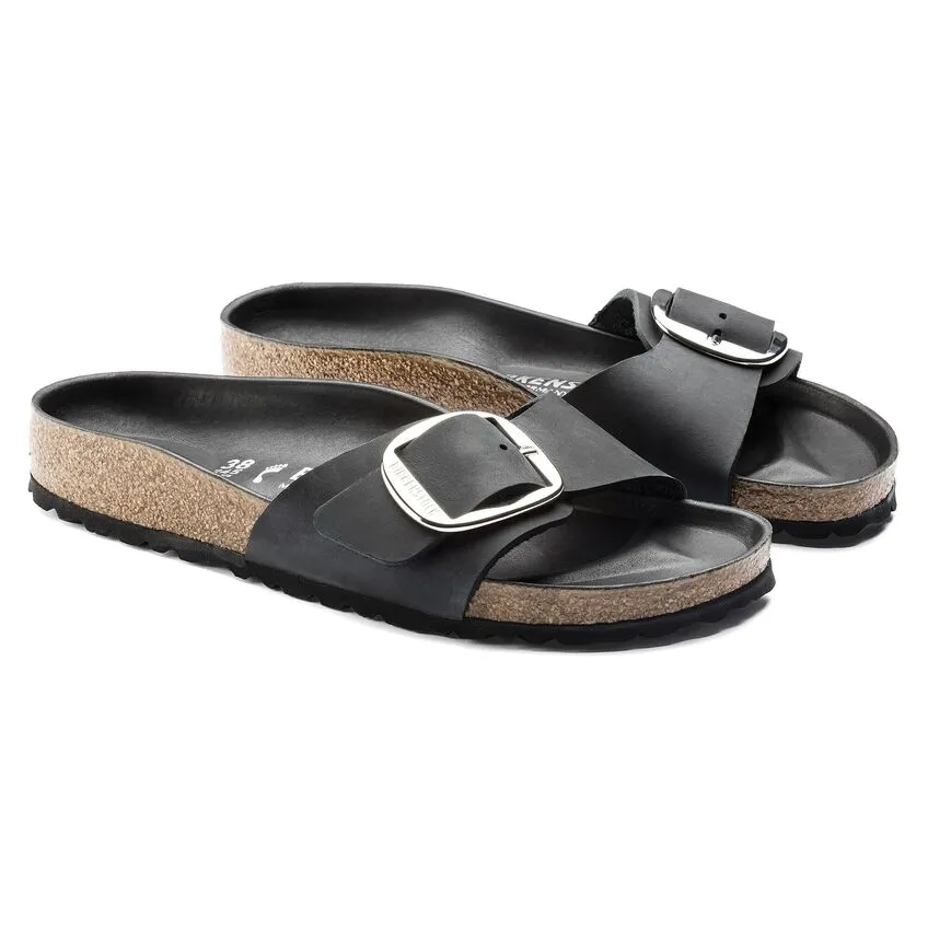 Birkenstock W Madrid Big Buckle BLACK - NARROW
