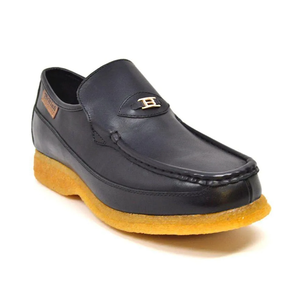 British Walkers Power 1 Men's Leather Slip On Crepe Sole Shoes