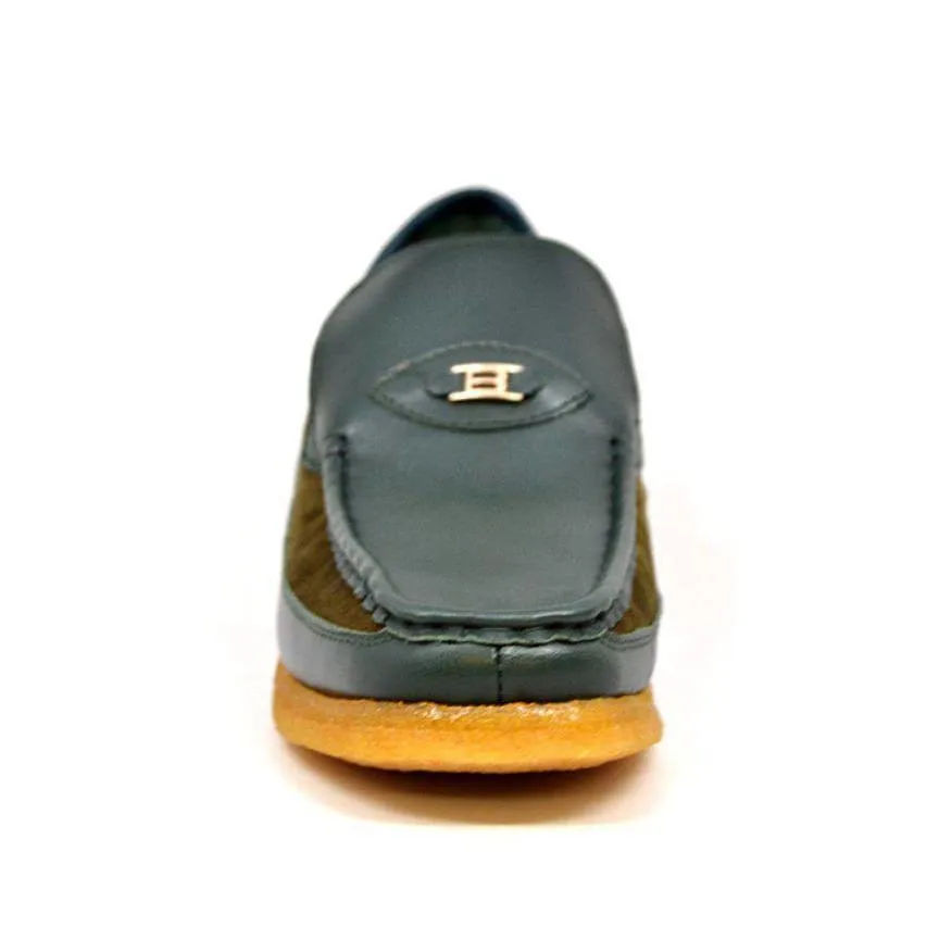 British Walkers Power 1 Men's Leather Slip On Crepe Sole Shoes