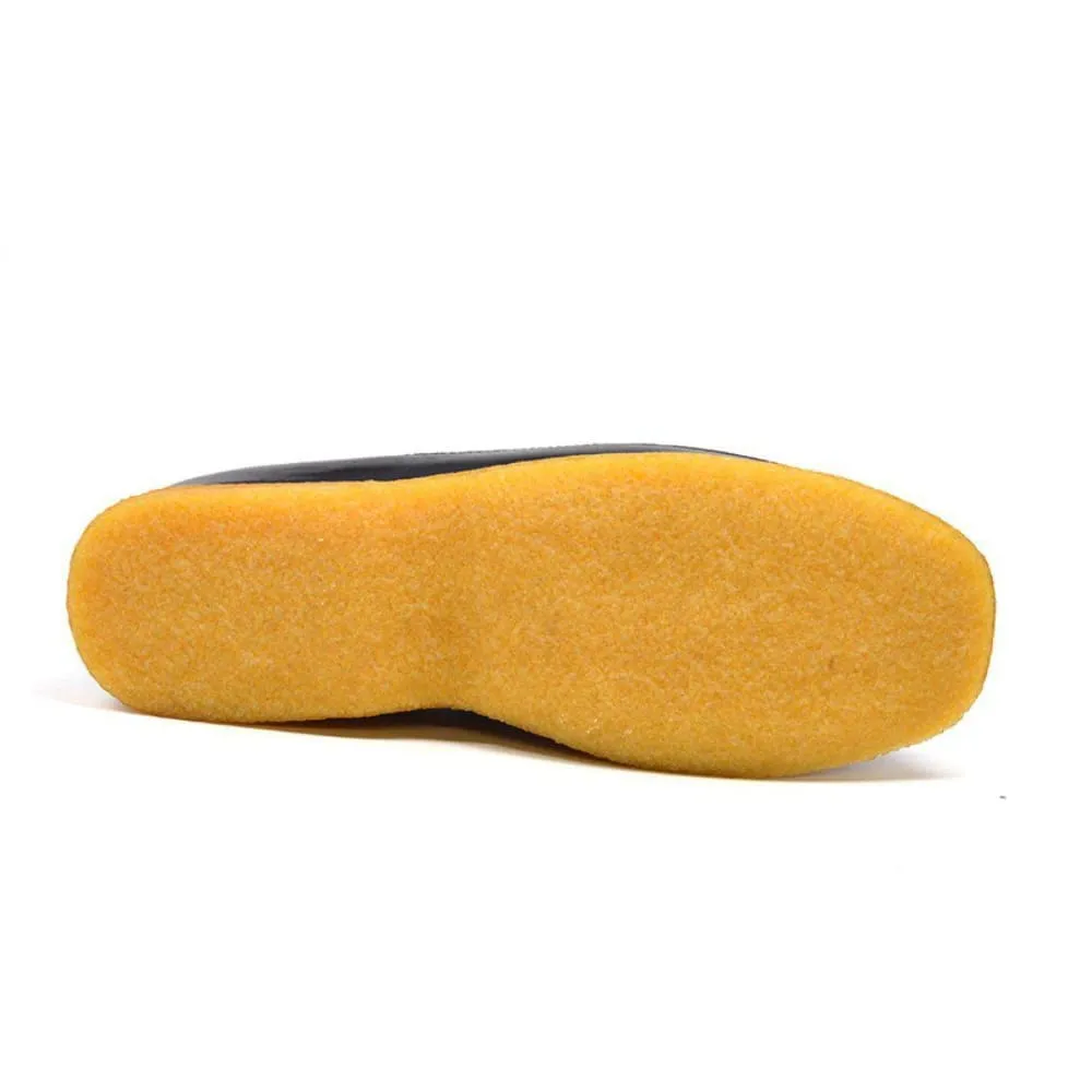 British Walkers Power 1 Men's Leather Slip On Crepe Sole Shoes