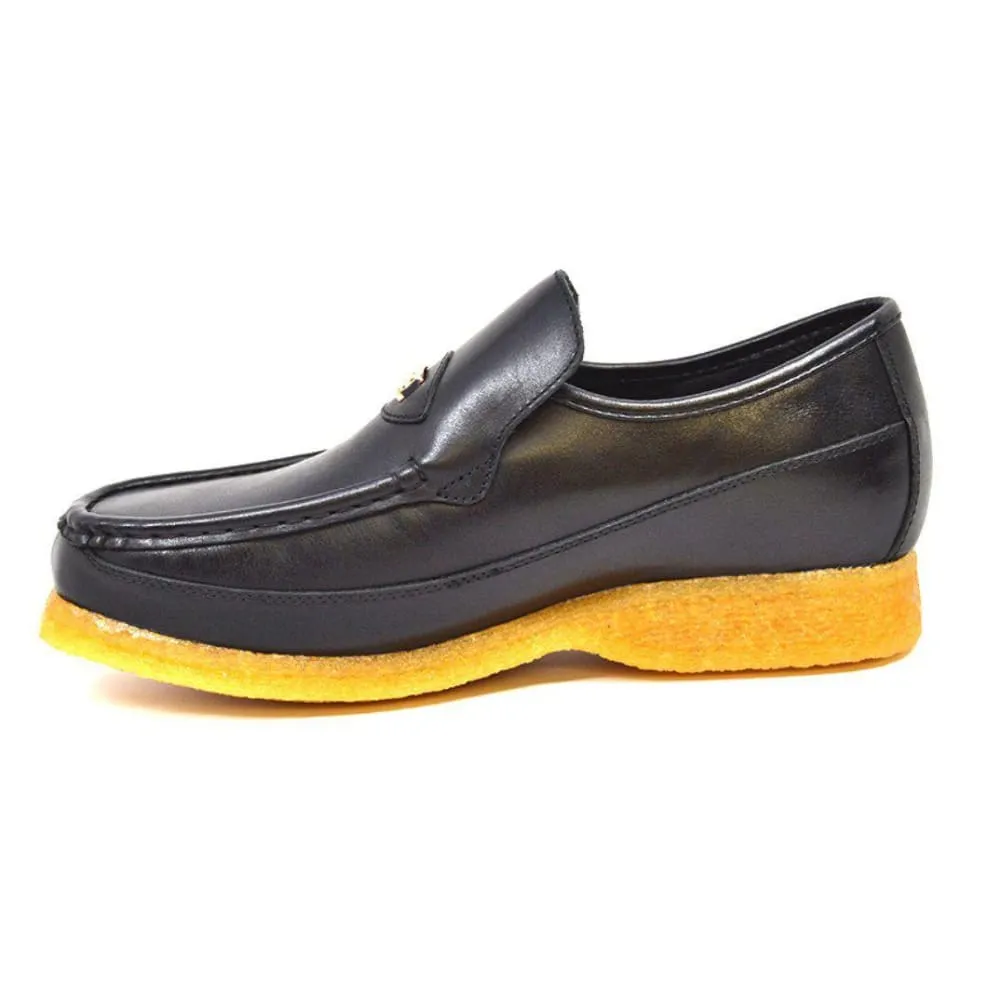 British Walkers Power 1 Men's Leather Slip On Crepe Sole Shoes