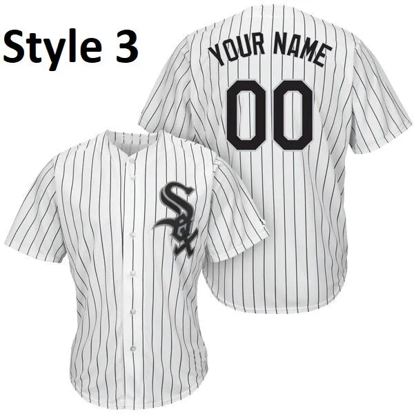 Chicago White Sox Customizable Pro Style Baseball Jersey - 6 Styles Available
