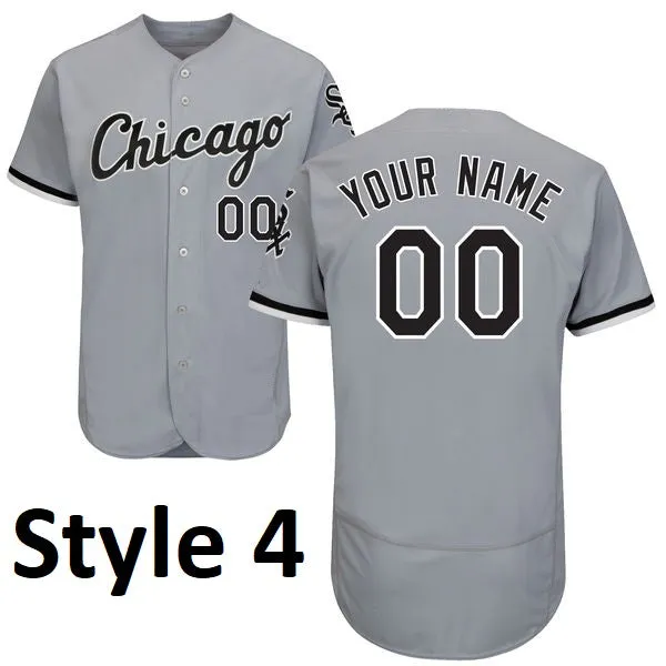 Chicago White Sox Customizable Pro Style Baseball Jersey - 6 Styles Available