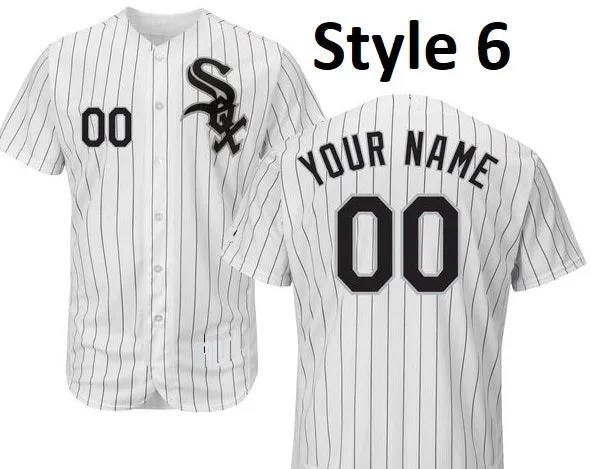 Chicago White Sox Customizable Pro Style Baseball Jersey - 6 Styles Available