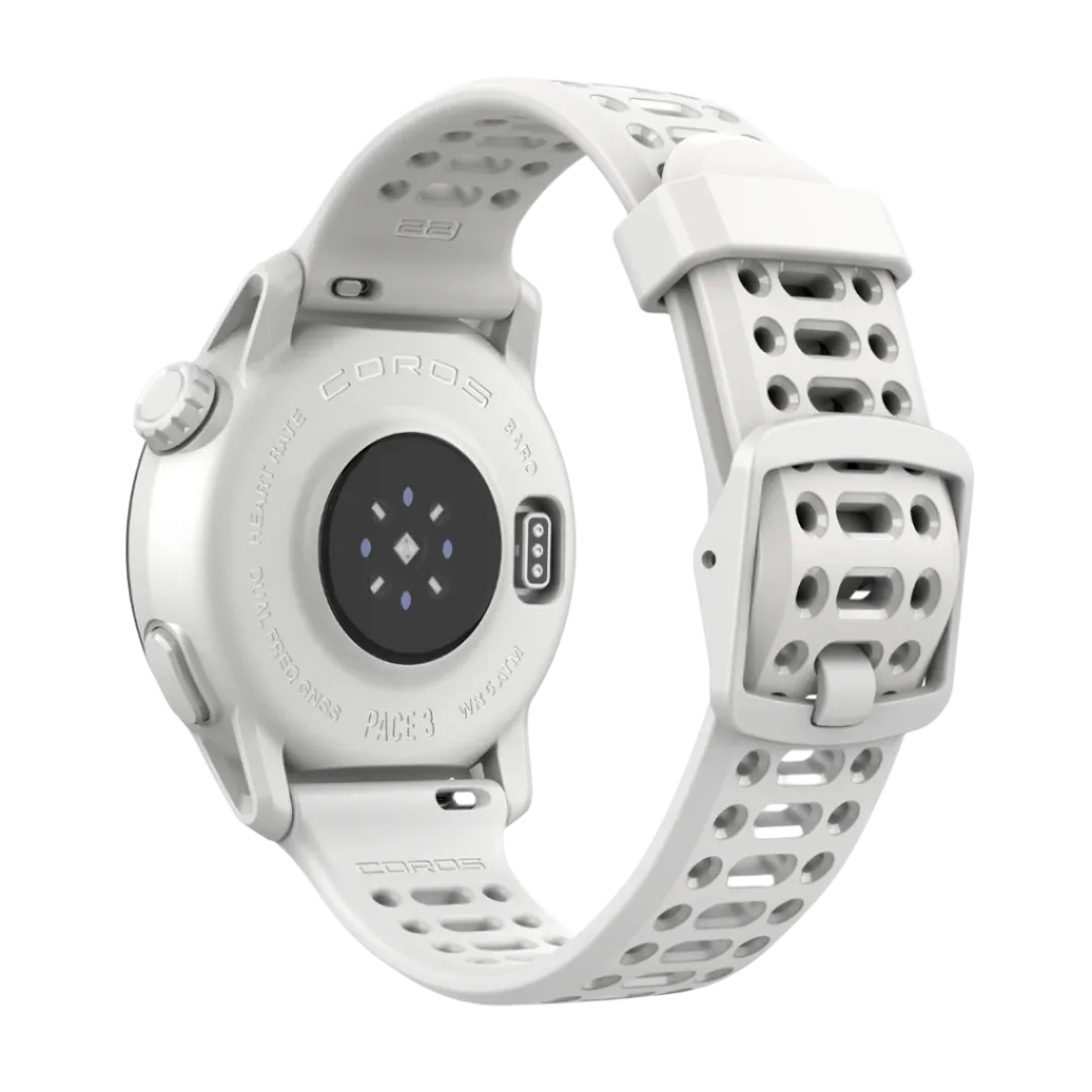 COROS - Pace 3 GPS Sport Watch - White Silicone