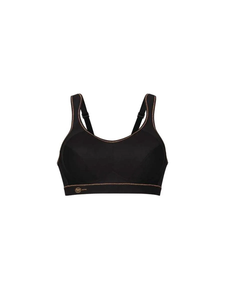 Extreme Control Sports Bra - Black/Gold