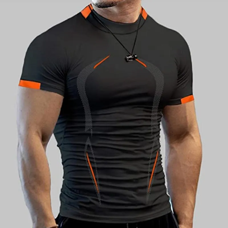 Fitness t-shirt for men - breathable &amp; quick drying
