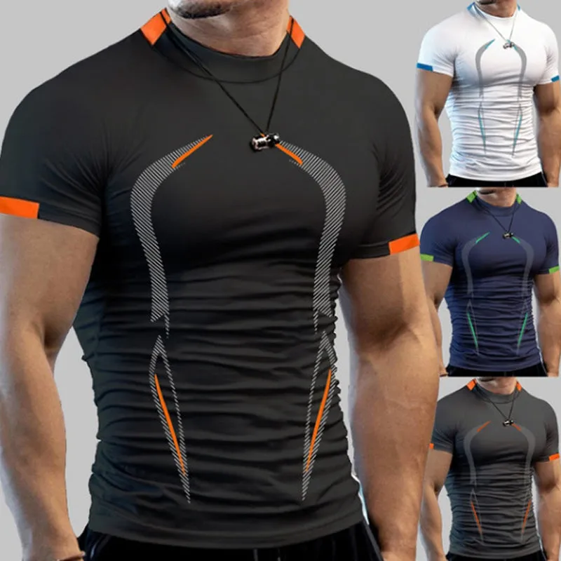 Fitness t-shirt for men - breathable &amp; quick drying