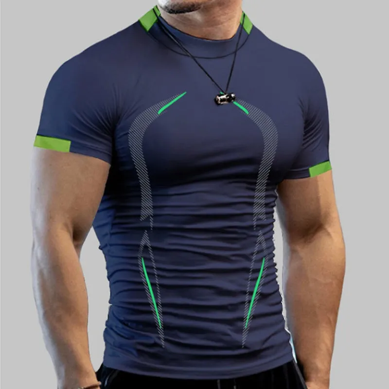 Fitness t-shirt for men - breathable &amp; quick drying