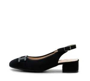 Gallant Sling 2 Women's Chain Block Heel Pump 35mm-Black 01