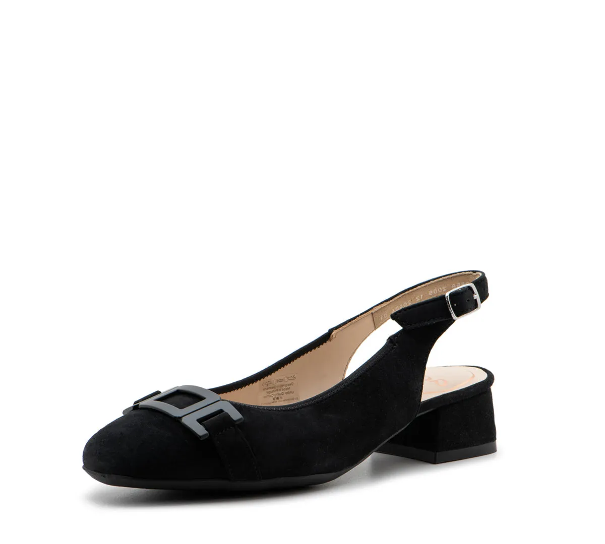 Gallant Sling 2 Women's Chain Block Heel Pump 35mm-Black 01
