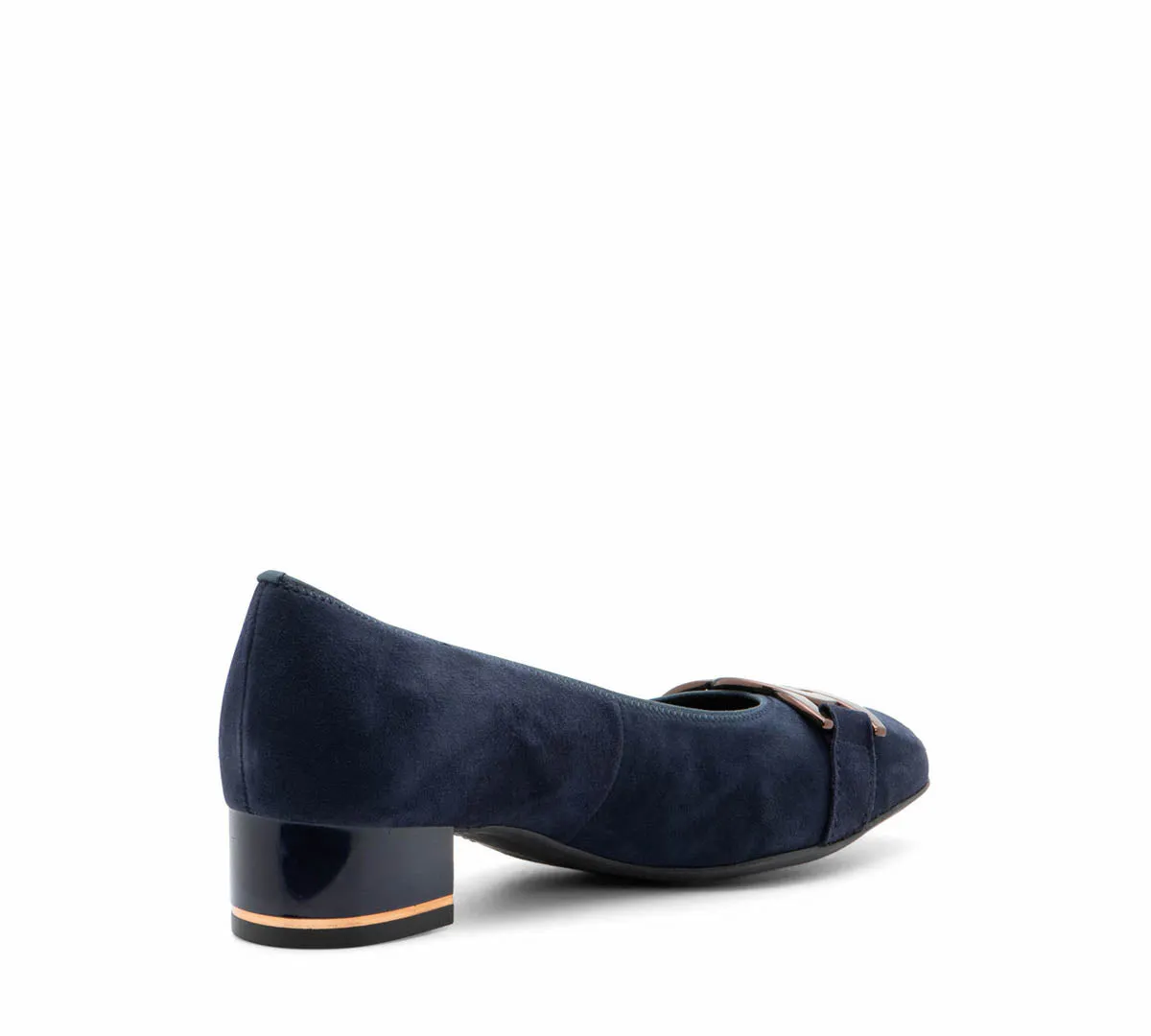 Gallant Women's Buckle Chain Heel Pump 35mm - Midnight 13