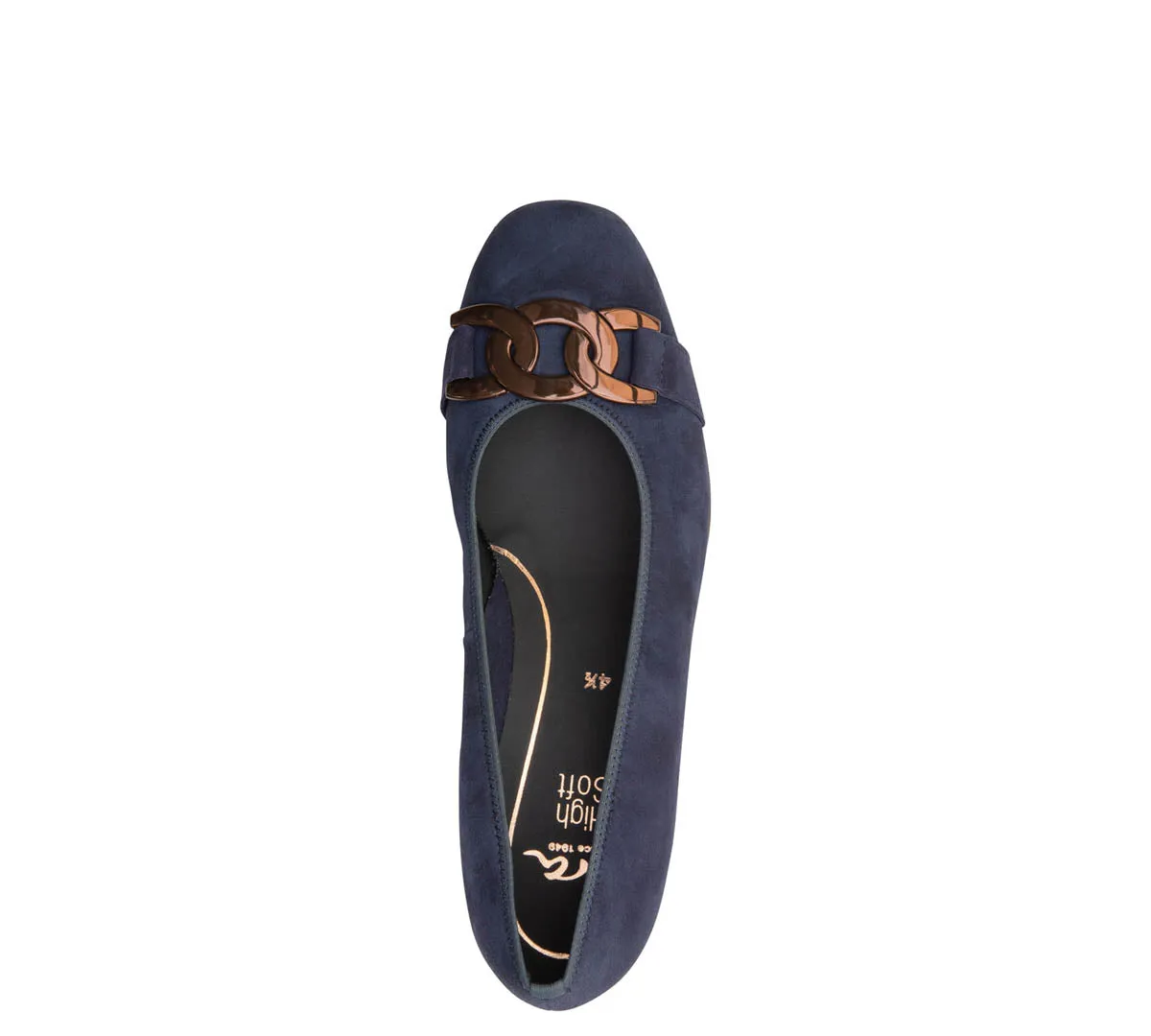 Gallant Women's Buckle Chain Heel Pump 35mm - Midnight 13