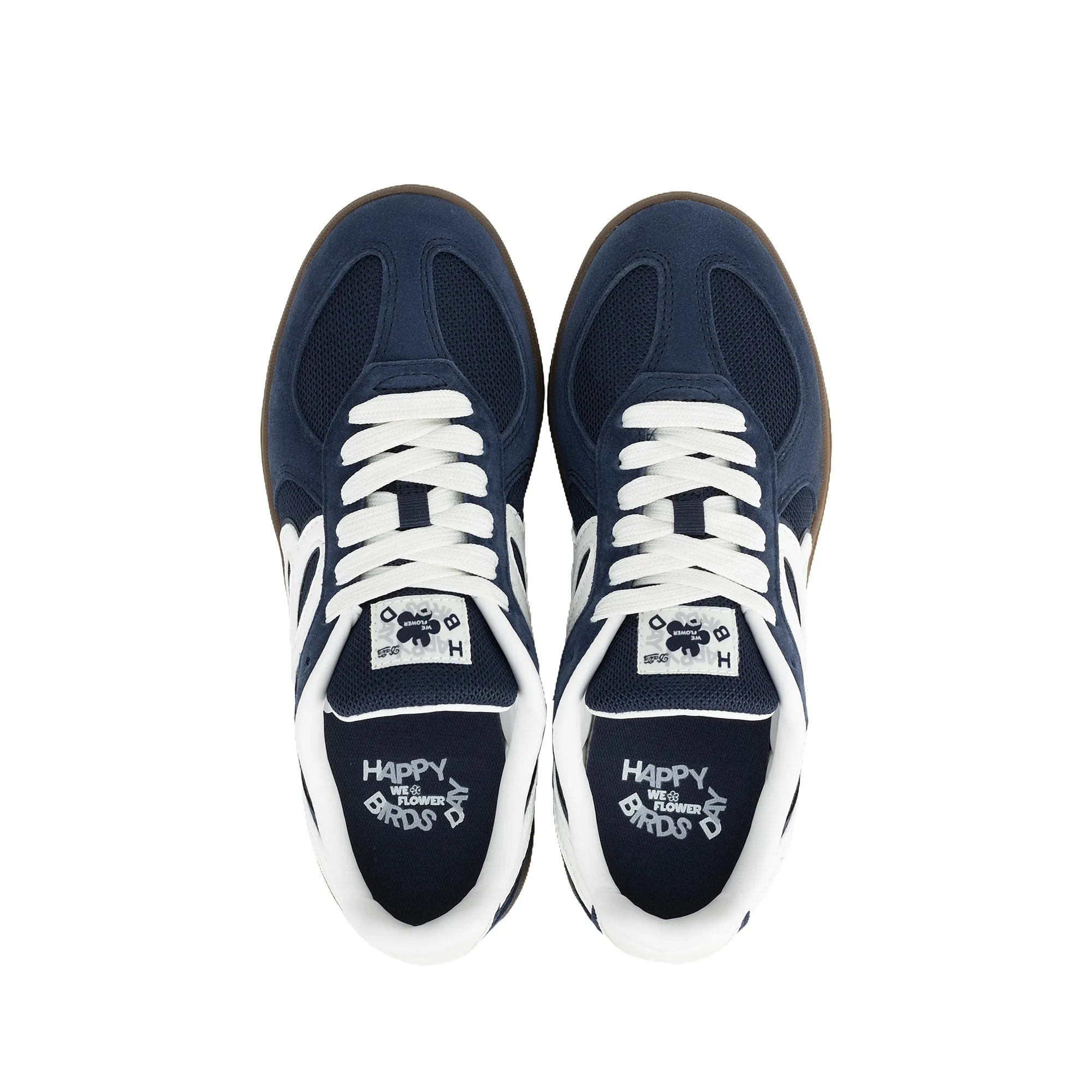 Happy Birds Day Low Sneakers navy