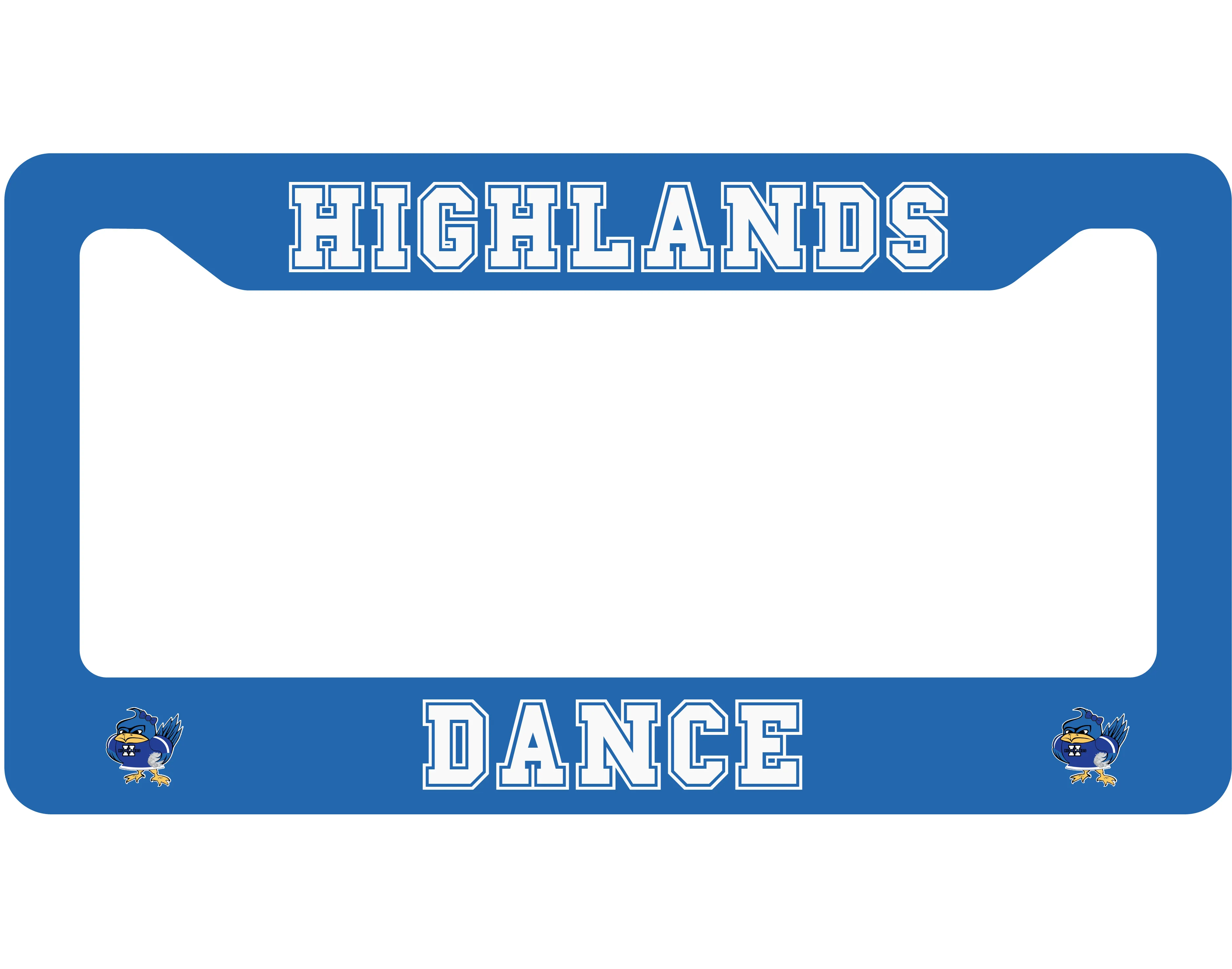 Highlands Dance License Plate Surround