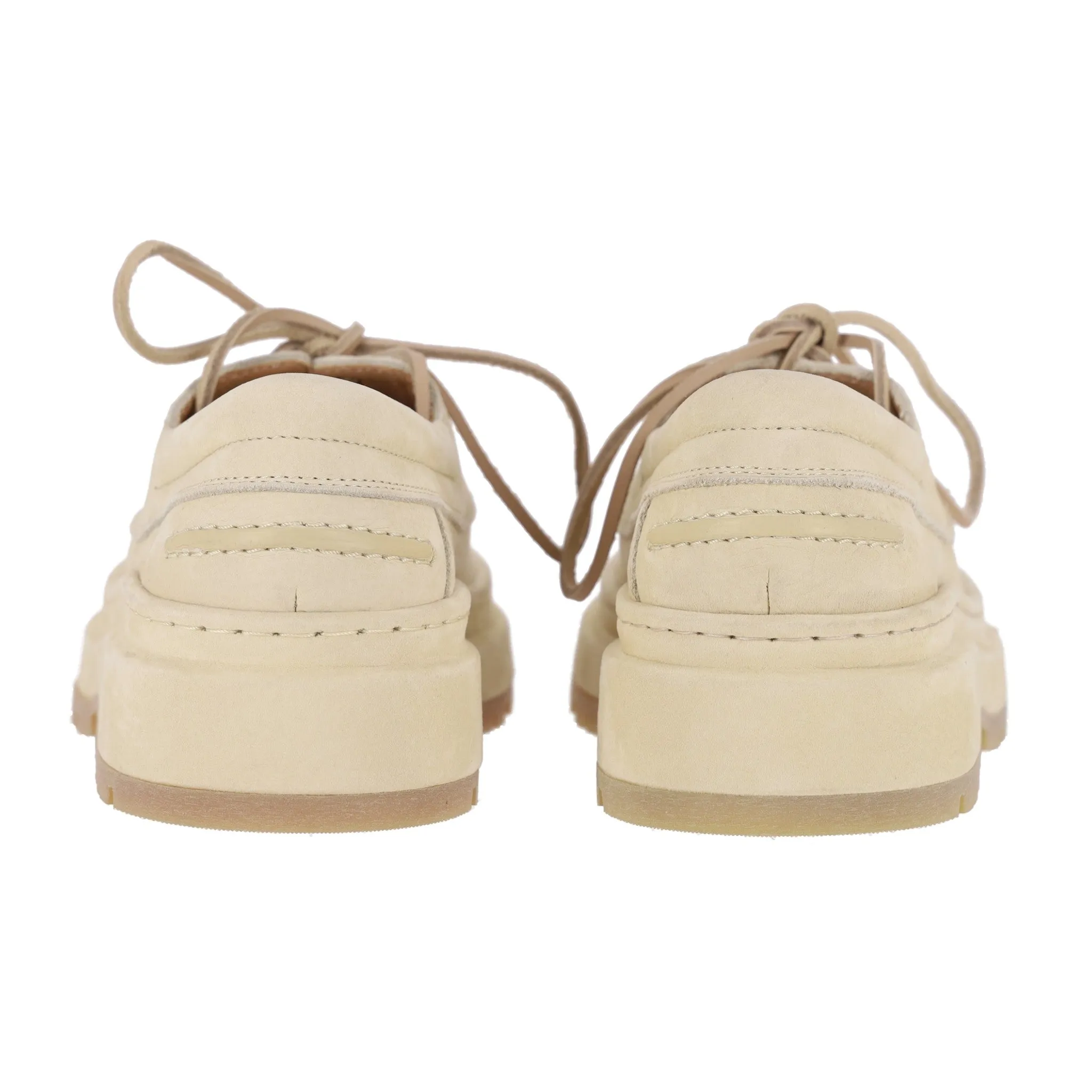 Jacquemus The Pavane Leather Boat Shoes. Size 41