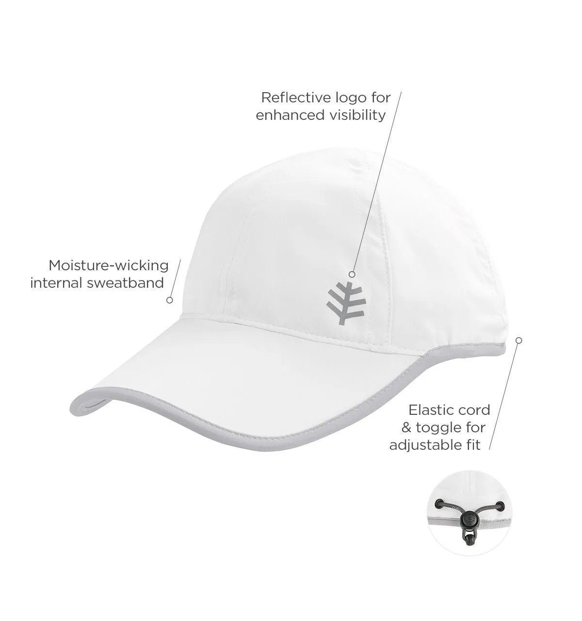 Kid's Lenny Sport Cap  |  White/Silver