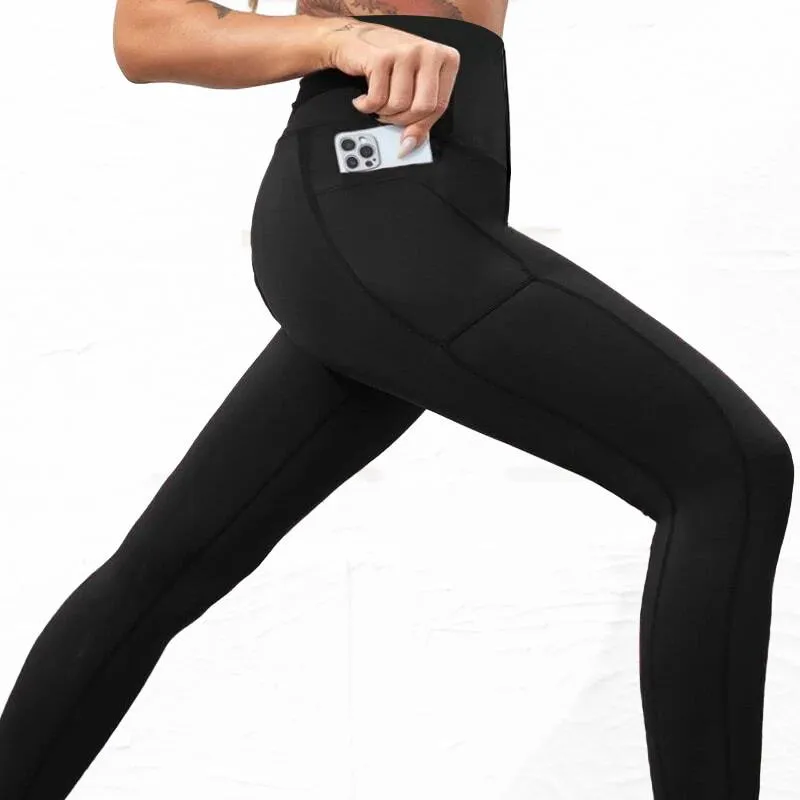 Leggings with a high waist and corset waistband - sports tights