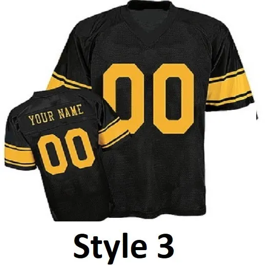 Pittsburgh Steelers Customizable Pro Style Football Jersey
