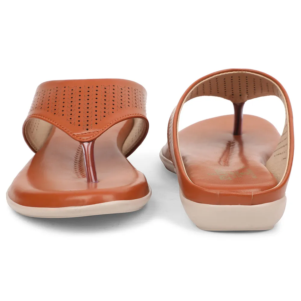 Senorita Tan Casual Slipper For Women AGL-101 By Liberty