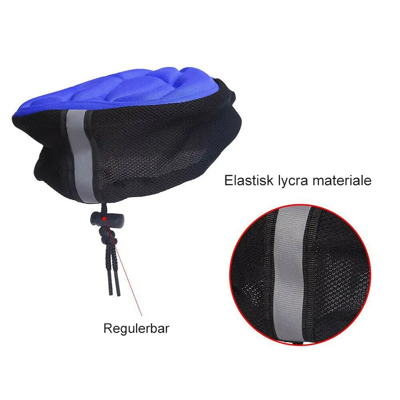 Soft 3d silicone seat cover for bicycles