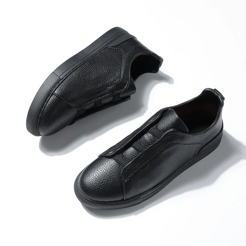 Soft Bottom Leather Shoes Soft Surface Casual