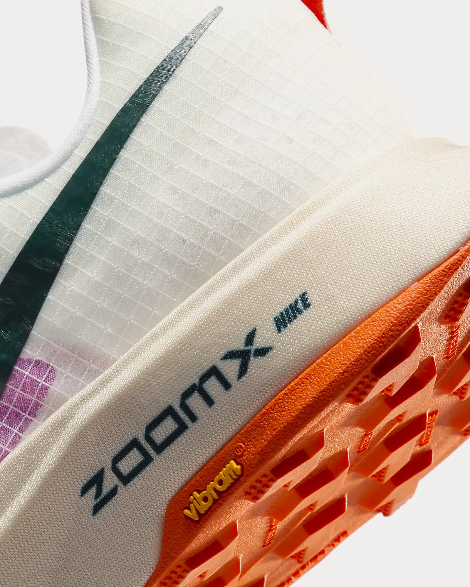 Ultrafly White / Safety Orange / Vivid Grape / Deep Jungle Running Shoes