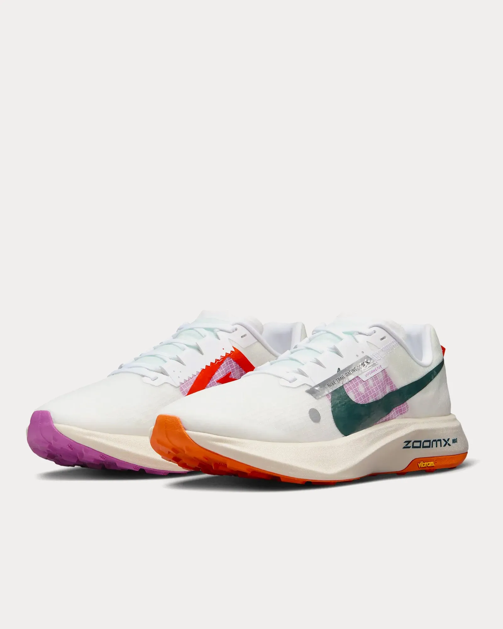 Ultrafly White / Safety Orange / Vivid Grape / Deep Jungle Running Shoes