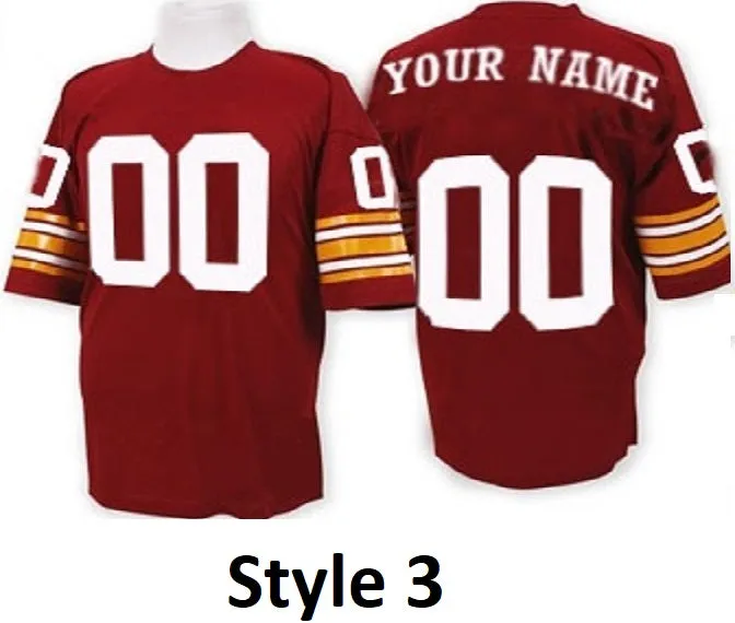 Washington Redskins Customizable Pro Style Football Jersey