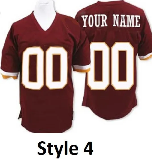 Washington Redskins Customizable Pro Style Football Jersey