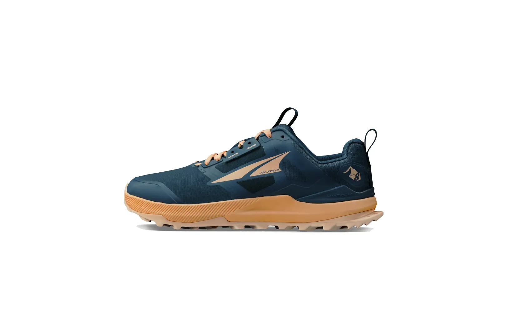 Women's Altra Lone Peak 8 Color: Navy/Coral