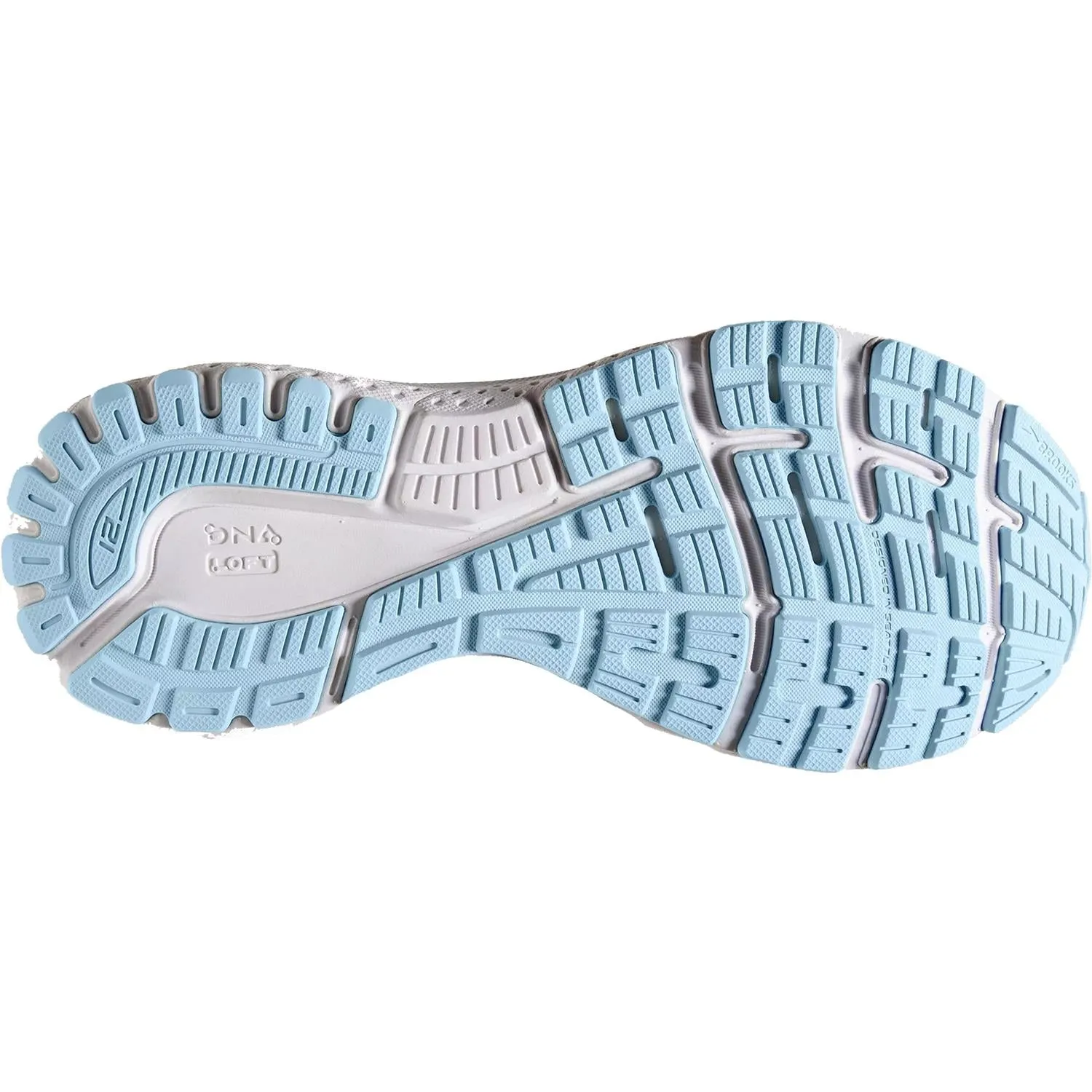 Women's Brooks Adrenaline GTS 21 Oyster/Alloy/Light Blue Mesh
