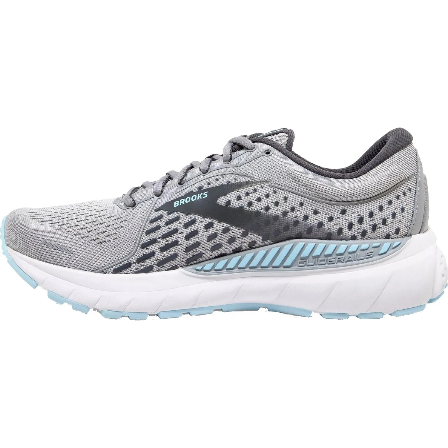 Women's Brooks Adrenaline GTS 21 Oyster/Alloy/Light Blue Mesh