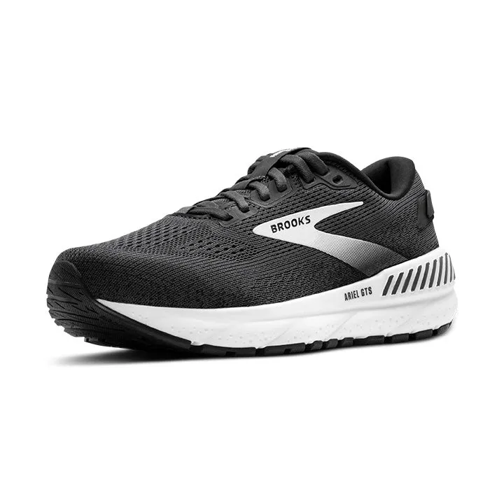 WOMEN'S BROOKS ARIEL GTS 24 1204141B016 COLOR: EBONY/BLACK/WHITE