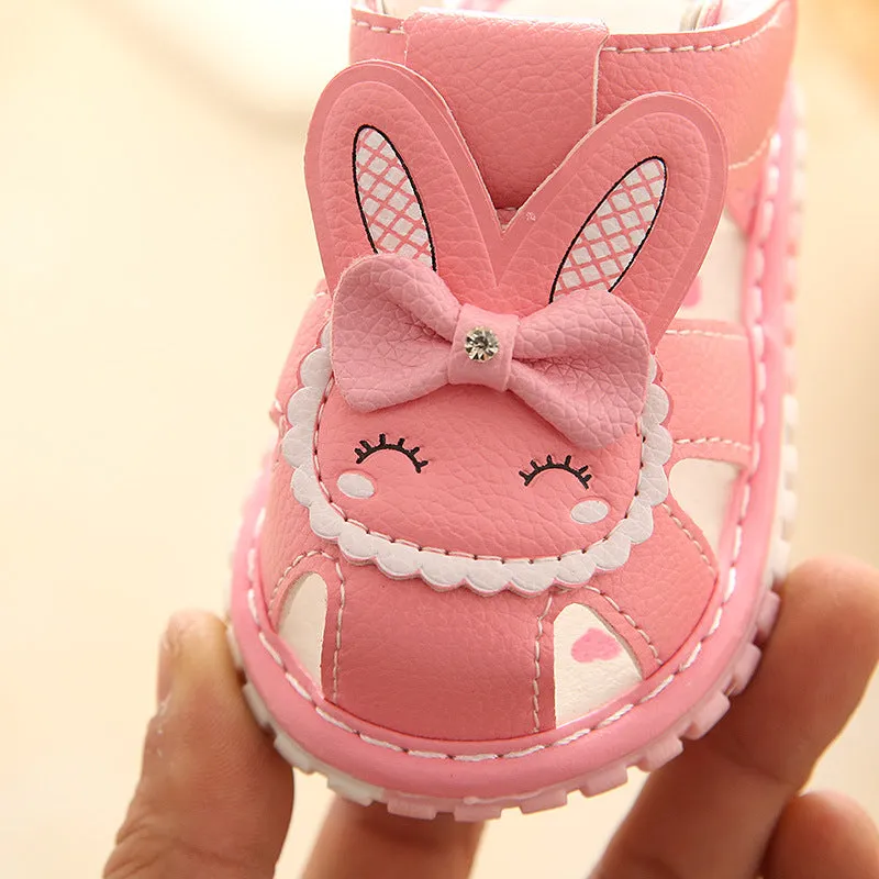 xiangtuibao  Summer Baby Shoes Sandals Princess Shoes Soft Bottom Toddler Shoes Children's Sandals Embroidered Baby Girl Shoes Baby Shoes 0-2 Years Old