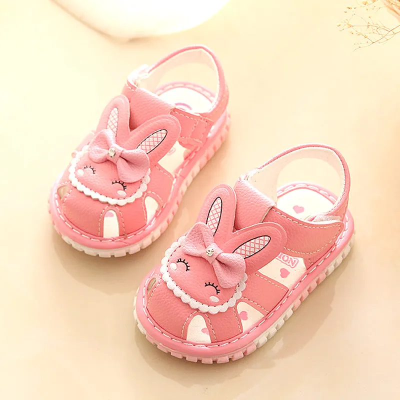 xiangtuibao  Summer Baby Shoes Sandals Princess Shoes Soft Bottom Toddler Shoes Children's Sandals Embroidered Baby Girl Shoes Baby Shoes 0-2 Years Old