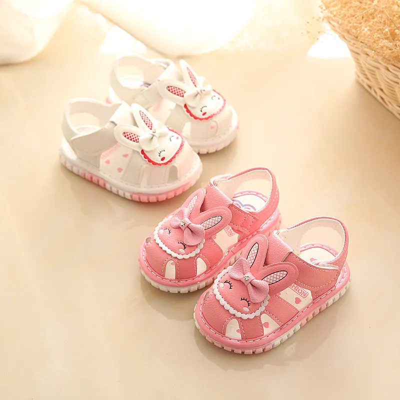xiangtuibao  Summer Baby Shoes Sandals Princess Shoes Soft Bottom Toddler Shoes Children's Sandals Embroidered Baby Girl Shoes Baby Shoes 0-2 Years Old