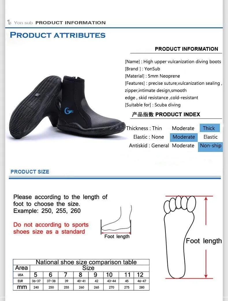 YON SUB Scuba Shoes